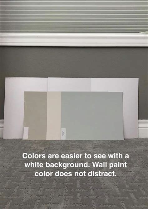 using poster board to test paint colors|ross paint color test.